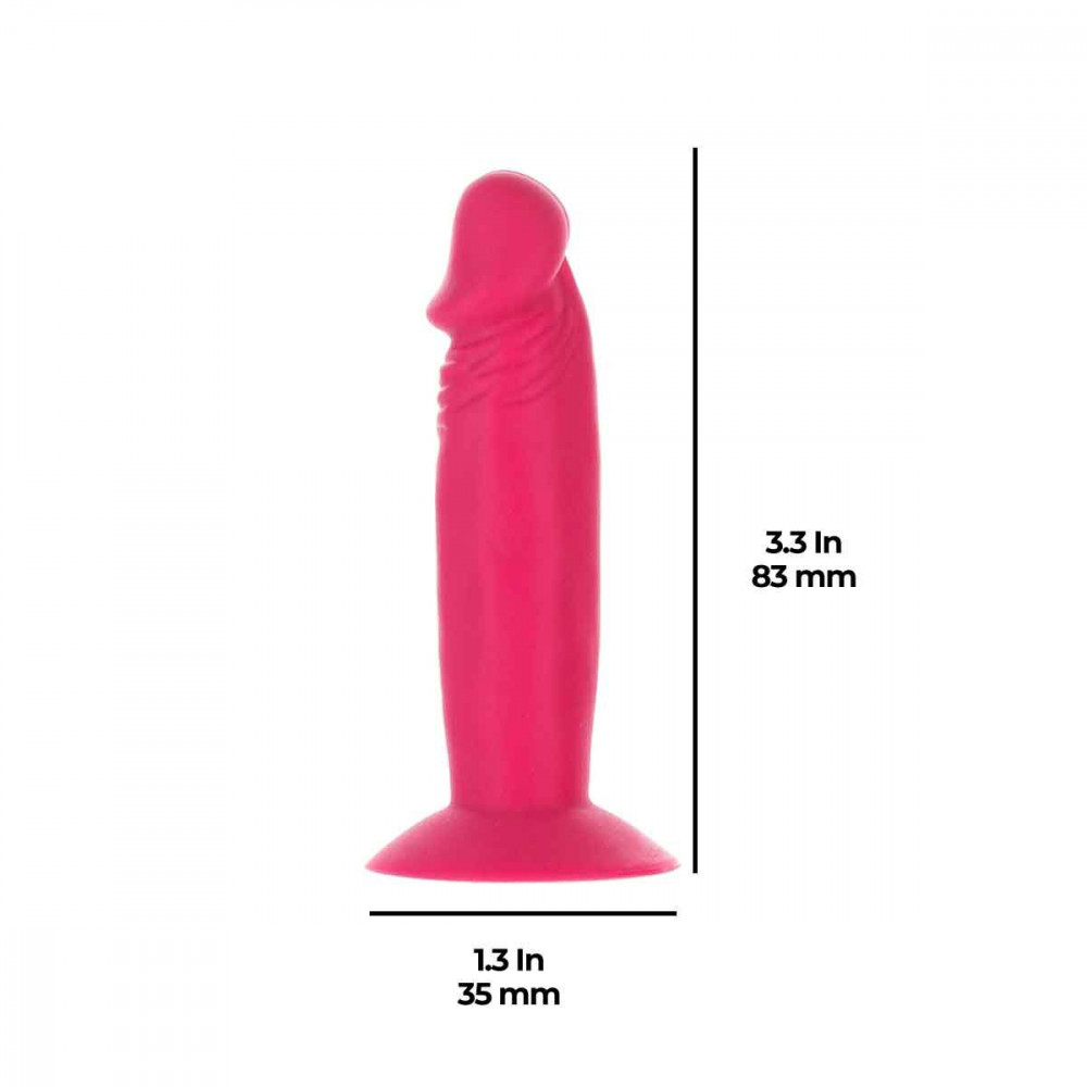 Секс приколы - Набор фаллоимитаторов ADDICTION Silly Willy 3.3” Silicone Dildo, 3 цвета, 12 шт 9