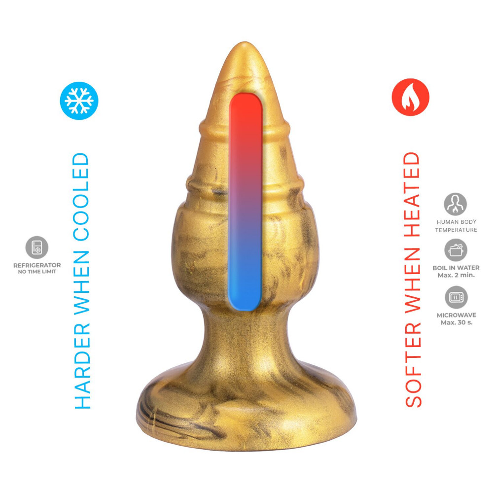 Анальні іграшки без вібрації - Анальна пробка SilexD Fantasy - Goldy M Plug 2