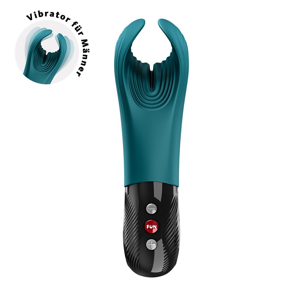 Мастурбаторы с вибрацией - Вибратор для пениса Fun Factory MANTA Bottle Green, подходит для парных игр