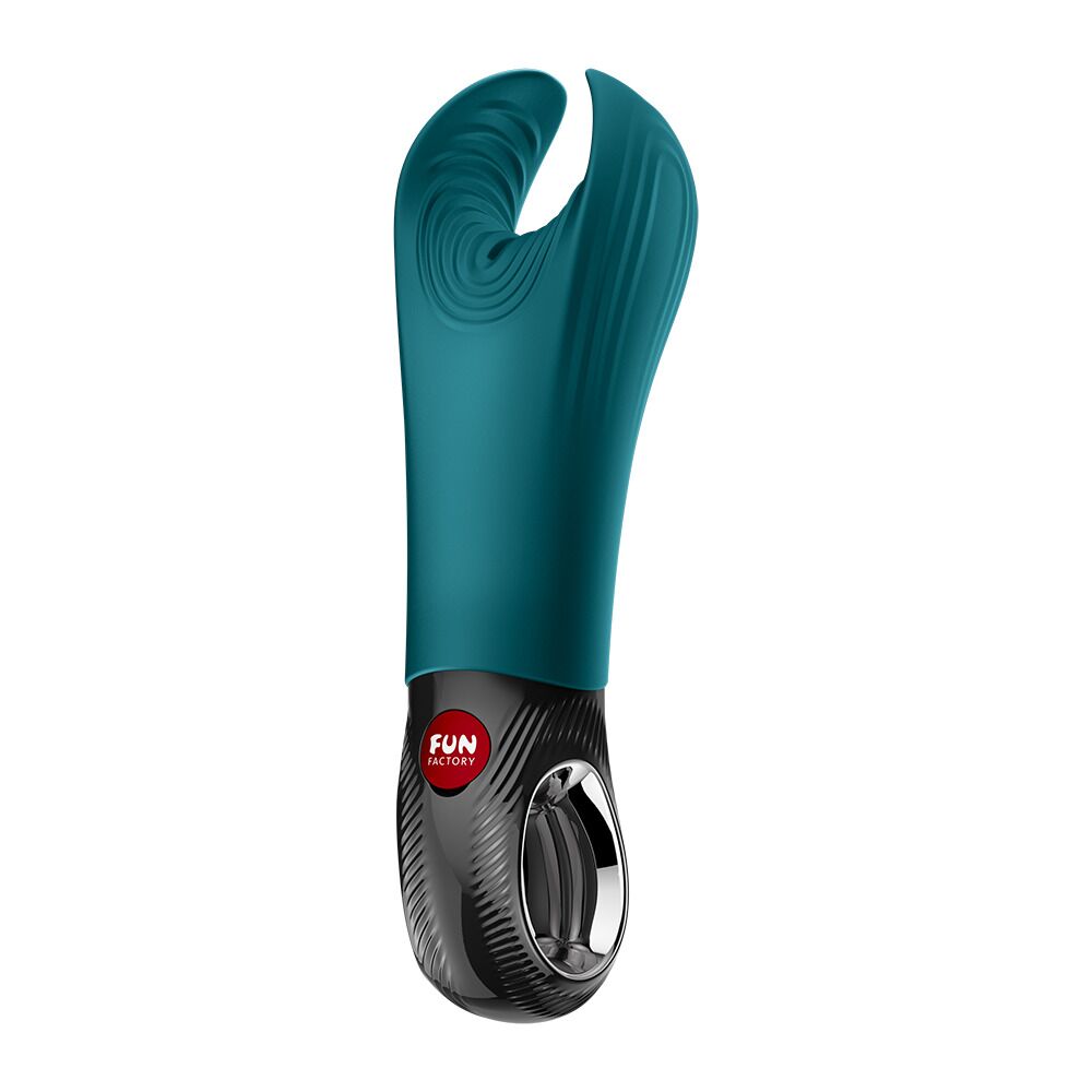 Мастурбаторы с вибрацией - Вибратор для пениса Fun Factory MANTA Bottle Green, подходит для парных игр 2