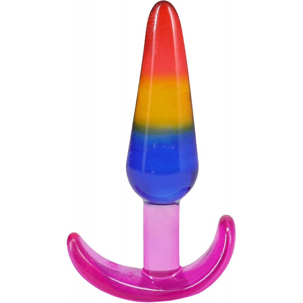 Анальные игрушки - Набор анальных пробок Doc Johnson Crystal Jellies - Anal Trainer Set - Rainbow 3