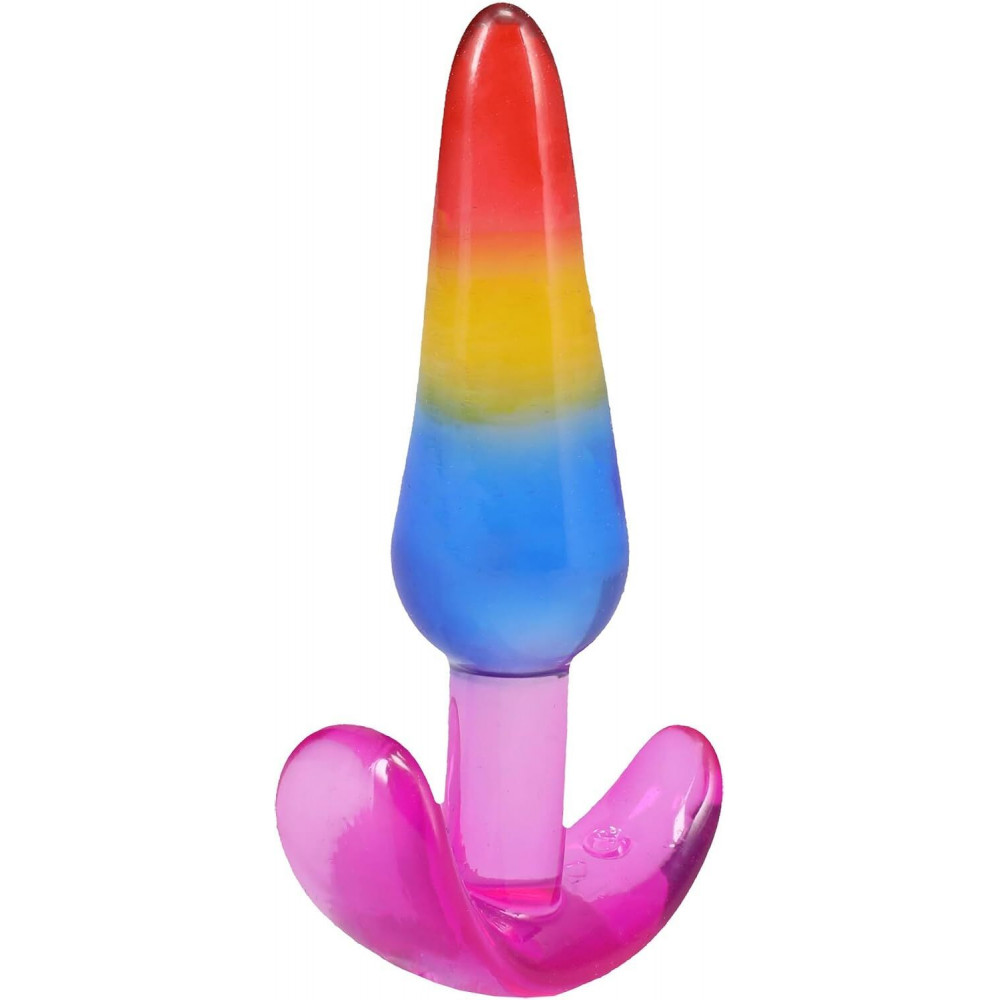 Анальные игрушки - Набор анальных пробок Doc Johnson Crystal Jellies - Anal Trainer Set - Rainbow 2