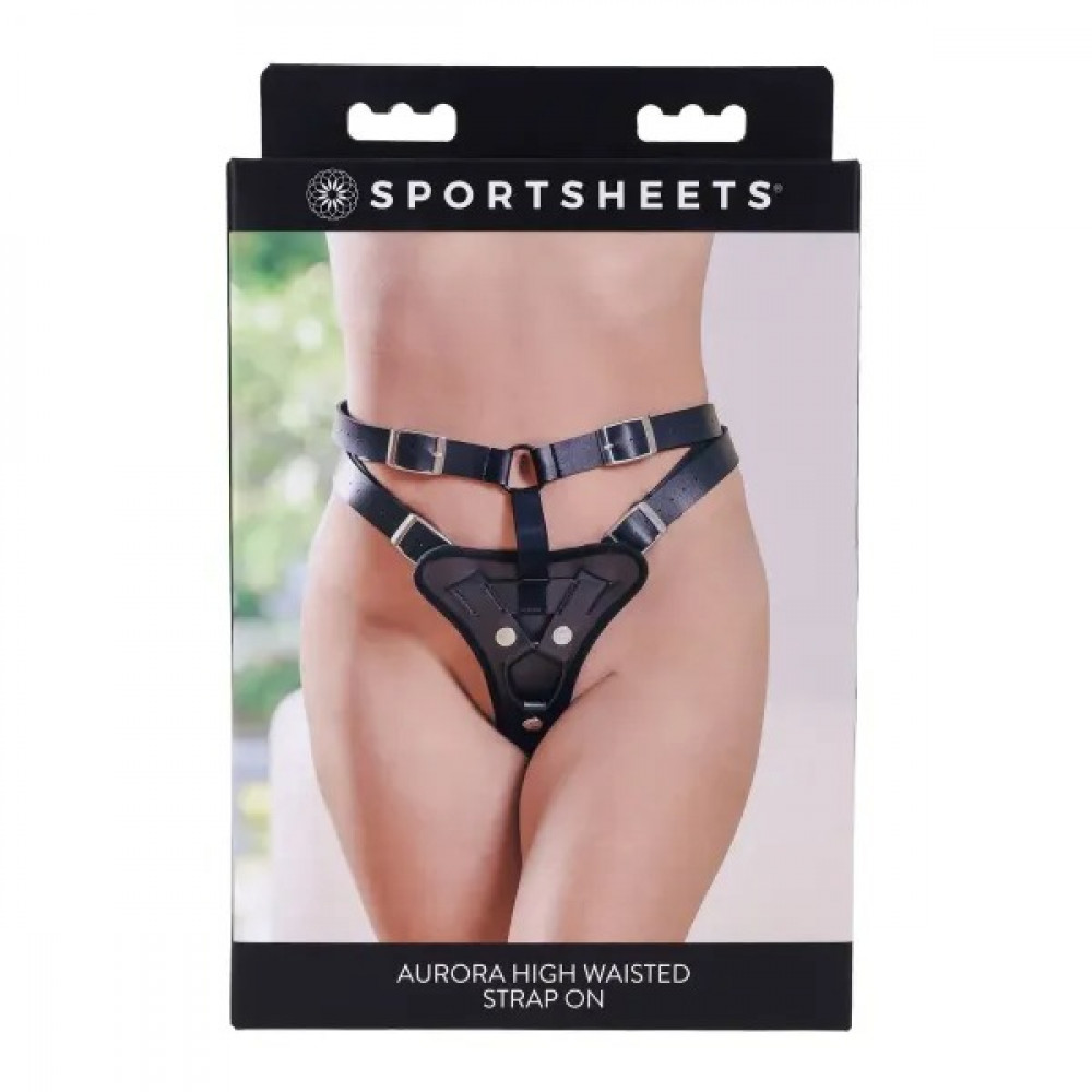 Разное - Трусики для страпонов Sportsheets Aurora High Waisted черные 3