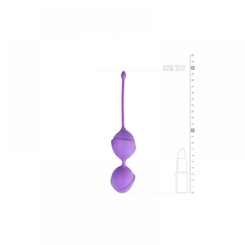 Секс игрушки - Вагинальные шарики двойные Purple Double Vagina Balls 2