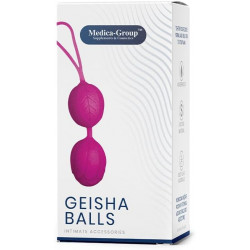 Вагинальные шарики гейши Medica Group Geisha Balls, фиолетовые, 3.6 см