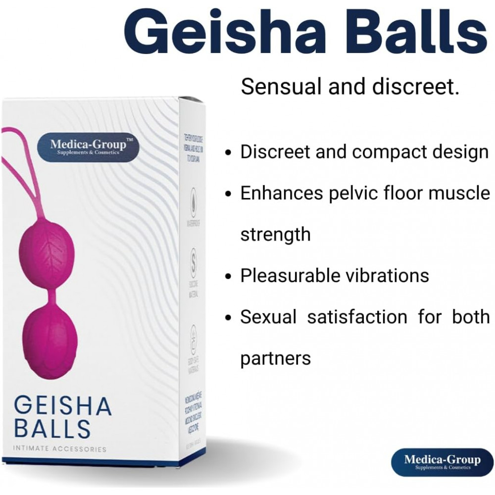 Різне - Вагінальні кульки гейші Medica Group Geisha Balls, фіолетові, 3.6 см 2