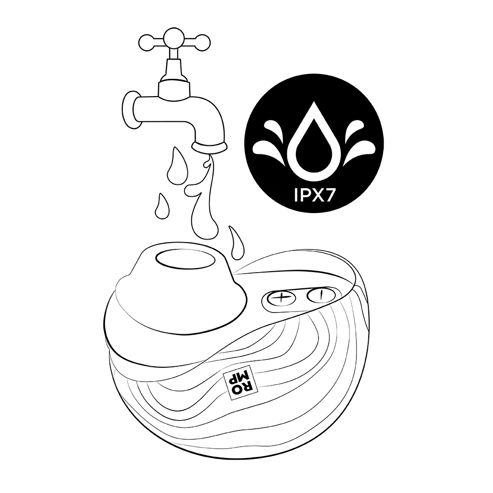 Вакуумний вібратор - Вакуумний стимулятор клітора ROMP Spin в тревел-форматі, рожевий 12