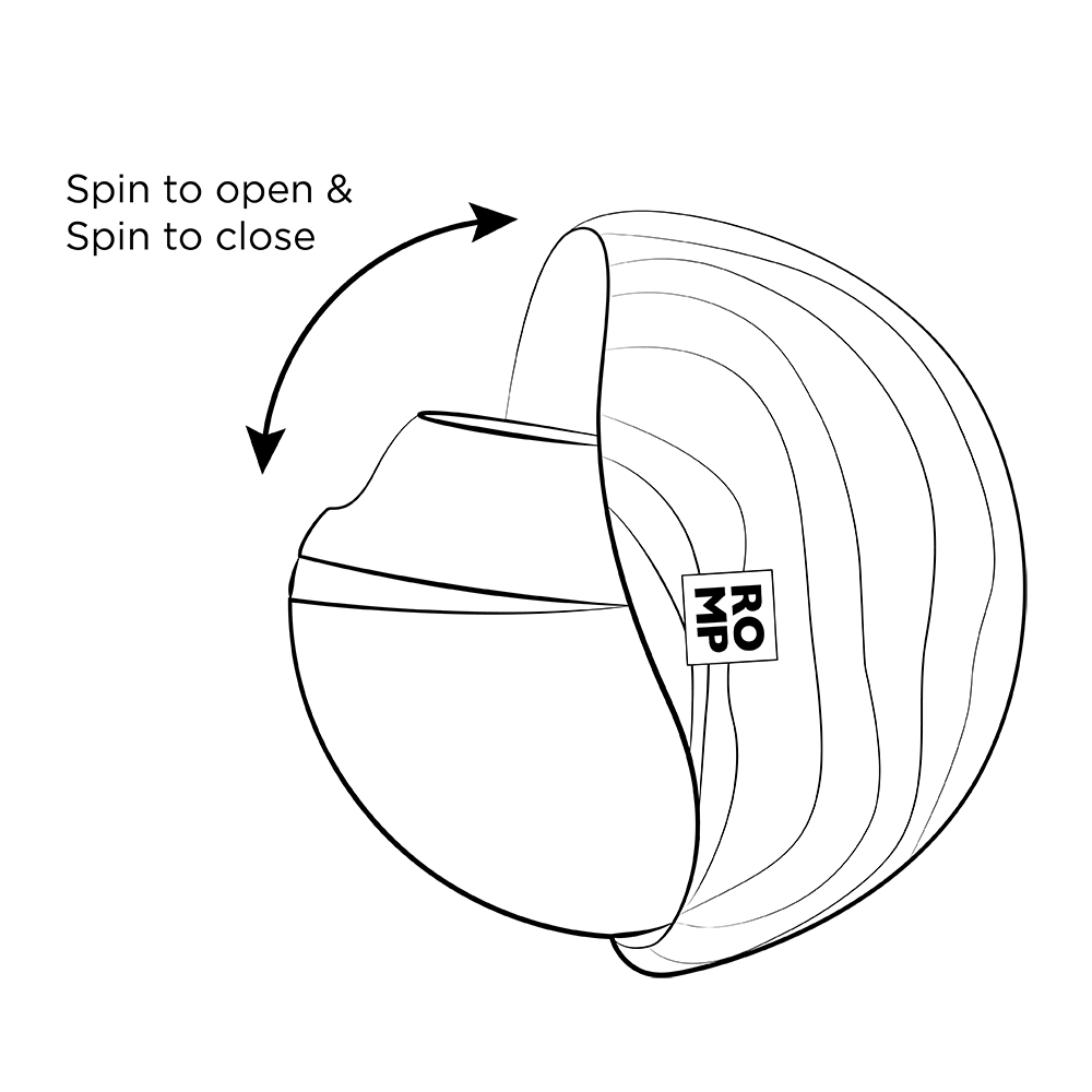Вакуумний вібратор - Вакуумний стимулятор клітора ROMP Spin в тревел-форматі, рожевий 17
