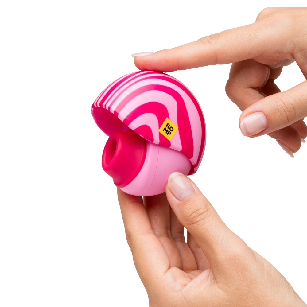 Вакуумний вібратор - Вакуумний стимулятор клітора ROMP Spin в тревел-форматі, рожевий 27