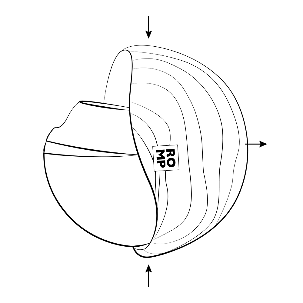 Вакуумний вібратор - Вакуумний стимулятор клітора ROMP Spin в тревел-форматі, рожевий 13