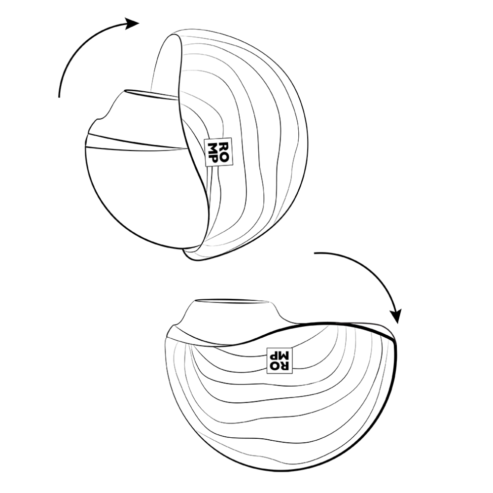 Вакуумний вібратор - Вакуумний стимулятор клітора ROMP Spin в тревел-форматі, рожевий 8