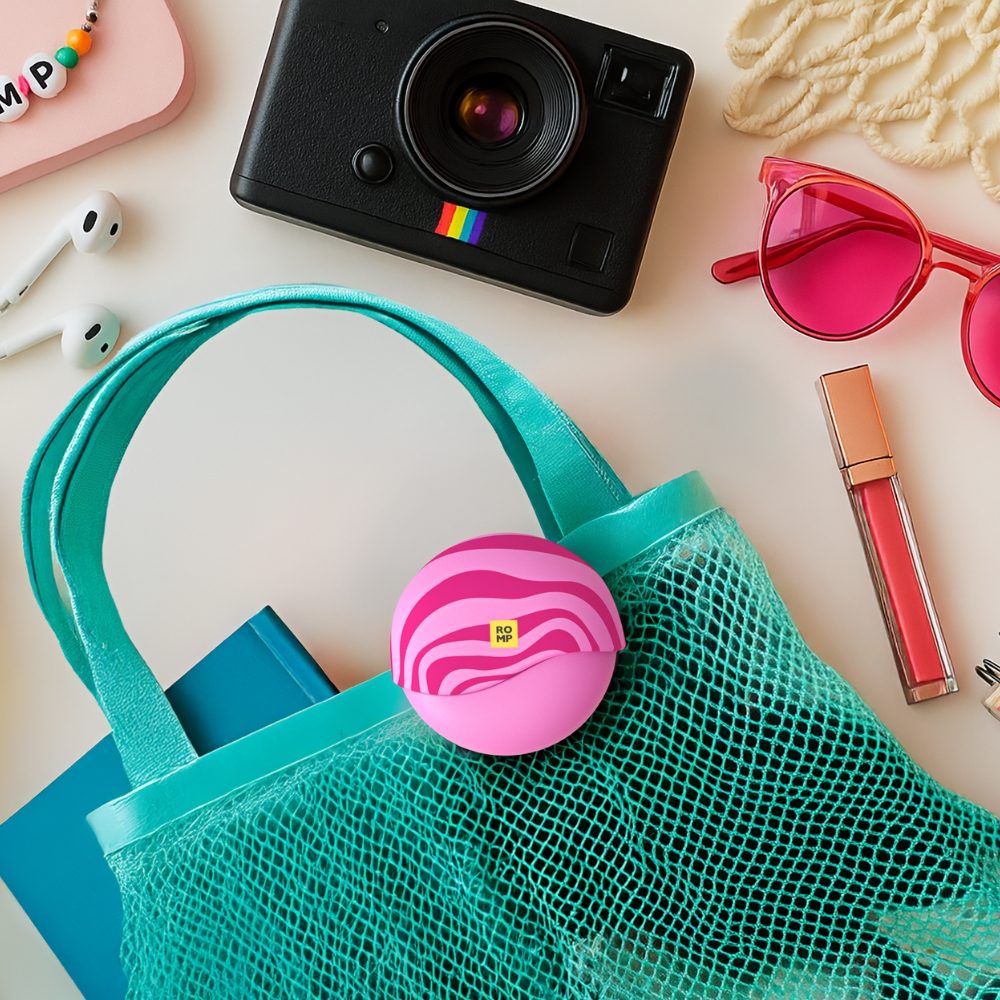 Вакуумний вібратор - Вакуумний стимулятор клітора ROMP Spin в тревел-форматі, рожевий 34