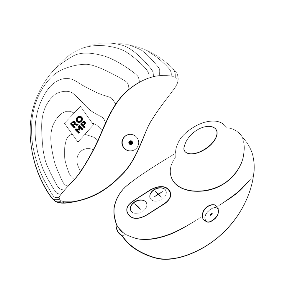Вакуумний вібратор - Вакуумний стимулятор клітора ROMP Spin в тревел-форматі, рожевий 5