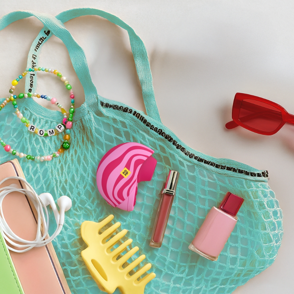 Вакуумний вібратор - Вакуумний стимулятор клітора ROMP Spin в тревел-форматі, рожевий 35