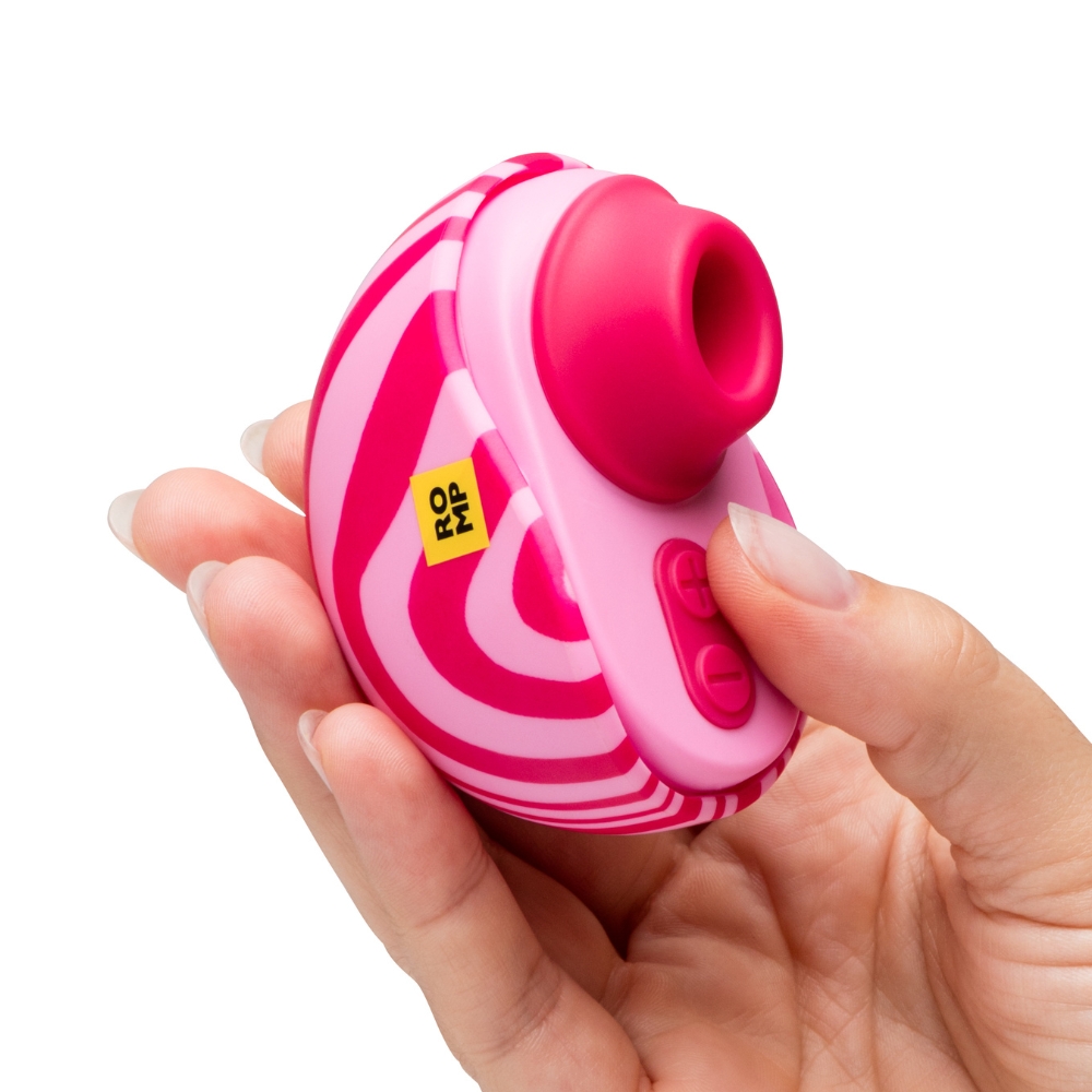 Вакуумний вібратор - Вакуумний стимулятор клітора ROMP Spin в тревел-форматі, рожевий 29