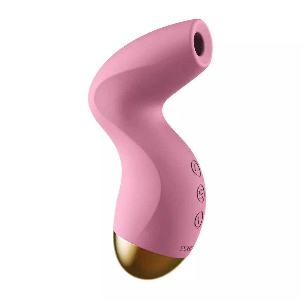 Секс игрушки - Вакуумный стимулятор клитора Svakom Pulse розовый, 12.9 х 4.3 см