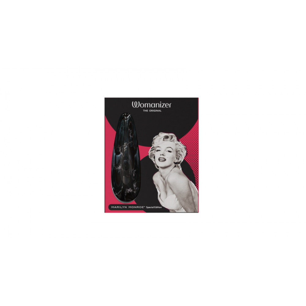 Вибраторы вакуумные - Вакуумный стимулятор клитора Womanizer Marilyn Monroe Black Marble 23