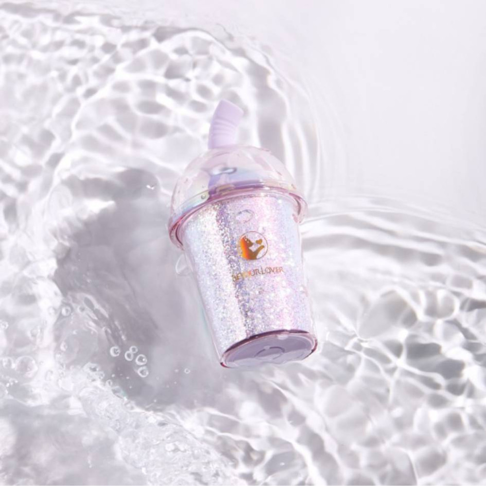 Разное - Вакуумний стимулятор в форме стаканчика для коктейля с трубочкой BeYourLover Joy Cup лиловый 1