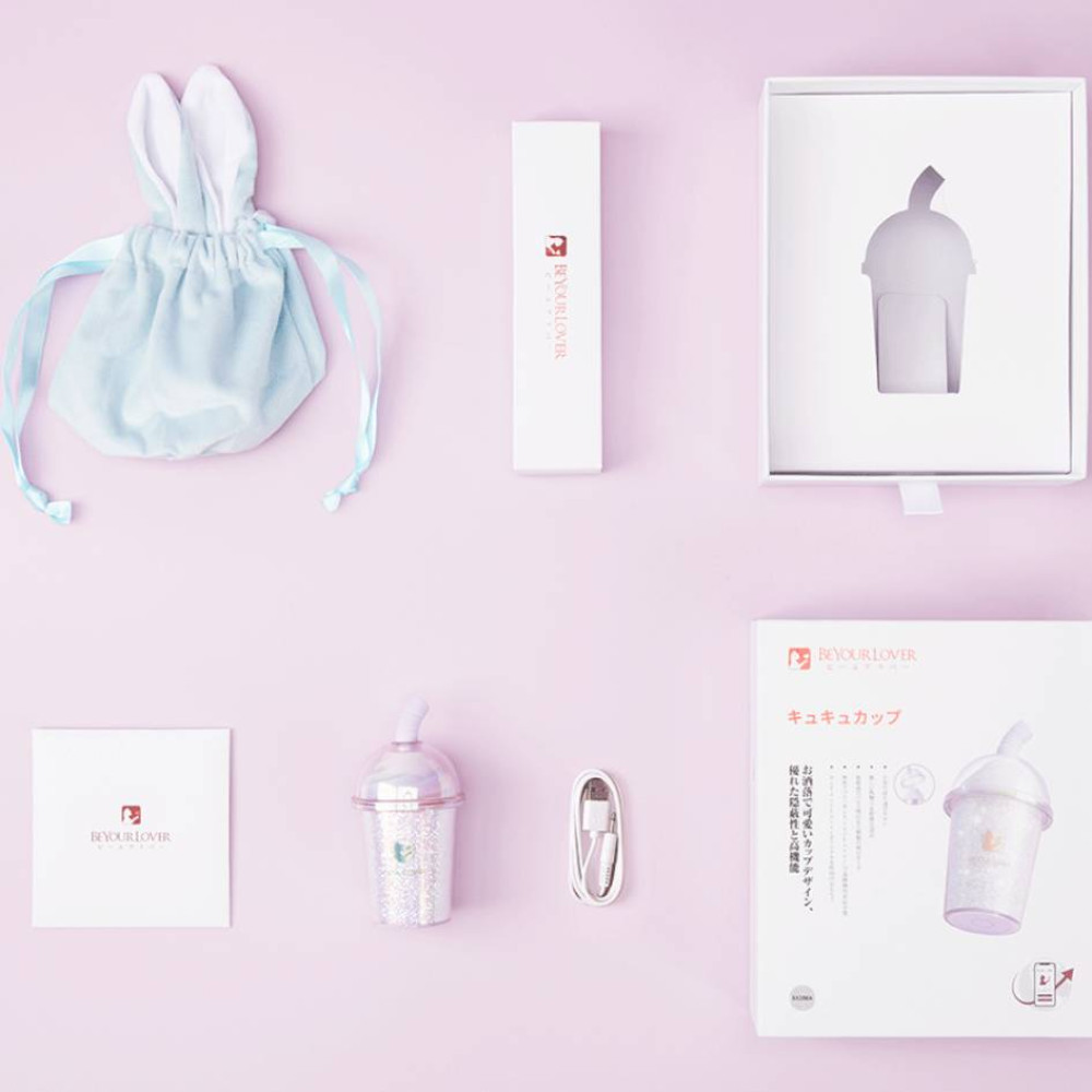 Разное - Вакуумний стимулятор в форме стаканчика для коктейля с трубочкой BeYourLover Joy Cup лиловый 12