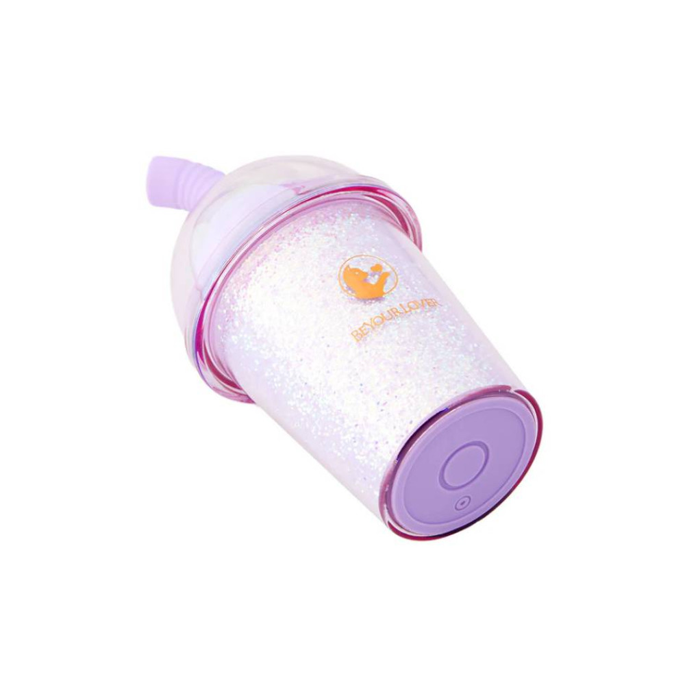 Разное - Вакуумний стимулятор в форме стаканчика для коктейля с трубочкой BeYourLover Joy Cup лиловый 15