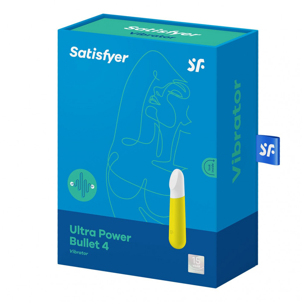 Вибропули и мини-вибраторы - Вибропуля перезаряжаемая Satisfyer Ultra Power Bullet 4 Yellow 5