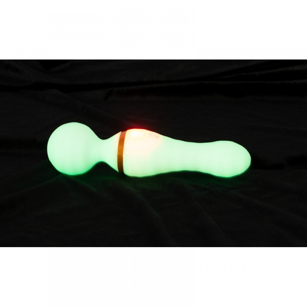 Секс игрушки - Вибратор микрофон GITD Wand Vibrator, светится в темноте 3