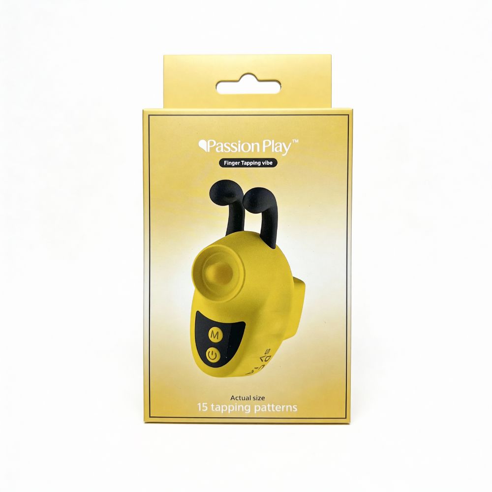 Вібропулі та міні-вібратори - Вібратор на палець Passion Play у вигляді бджілки, жовтий, 12 режимів вібрації, 5,6 × 3,6 см 7