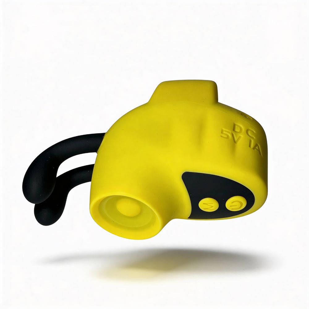 Вібропулі та міні-вібратори - Вібратор на палець Passion Play у вигляді бджілки, жовтий, 12 режимів вібрації, 5,6 × 3,6 см 6