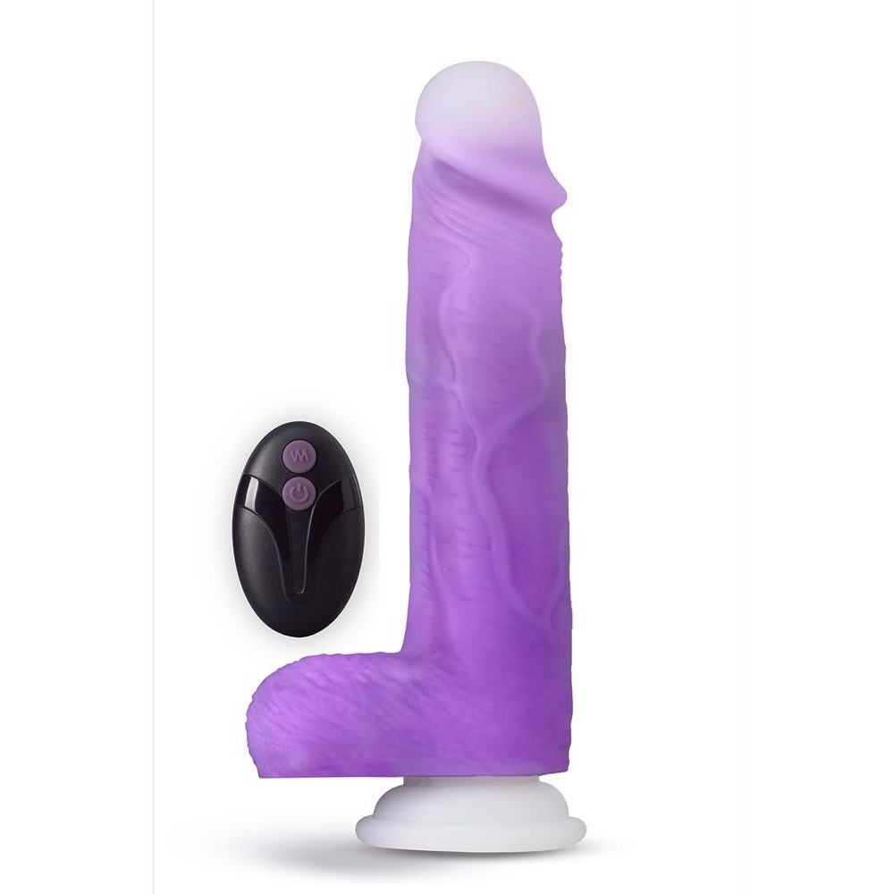 Секс игрушки - Вибратор реалистик на присоске, с дистанционным пультом управления Blush Neo Elite Encore фиолетовый 4