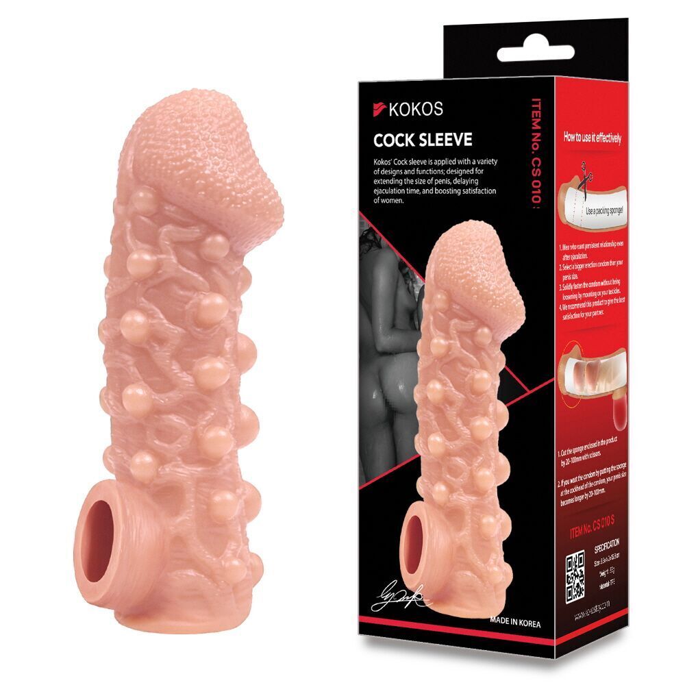 Секс игрушки - Насадка на член Kokos Cock Sleeve CS 010 S (мятая упаковка!!!) 2