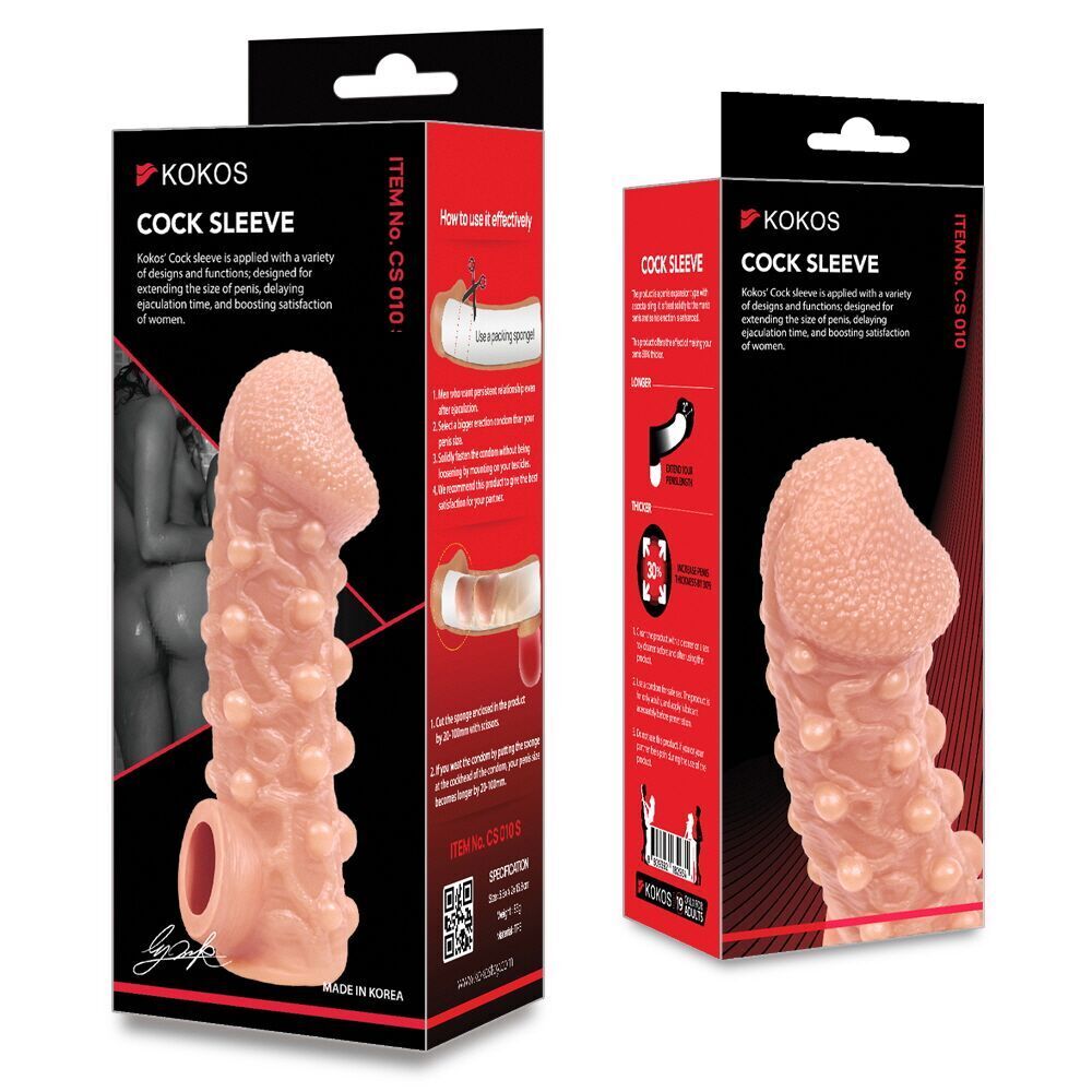 Секс игрушки - Насадка на член Kokos Cock Sleeve CS 010 S (мятая упаковка!!!) 5