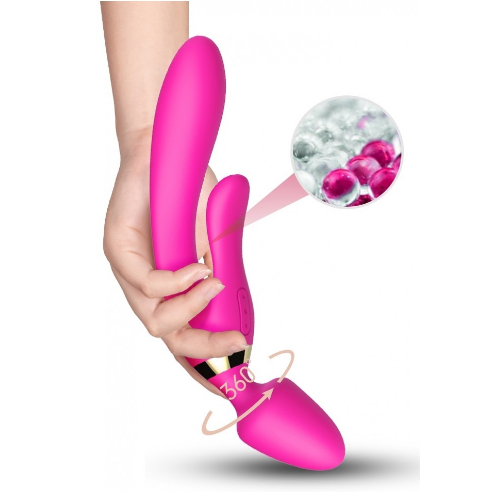 Вибратор - Вибромассажер Boss Series - Magic Wand USB Pink 9 Function, BS5200027 6