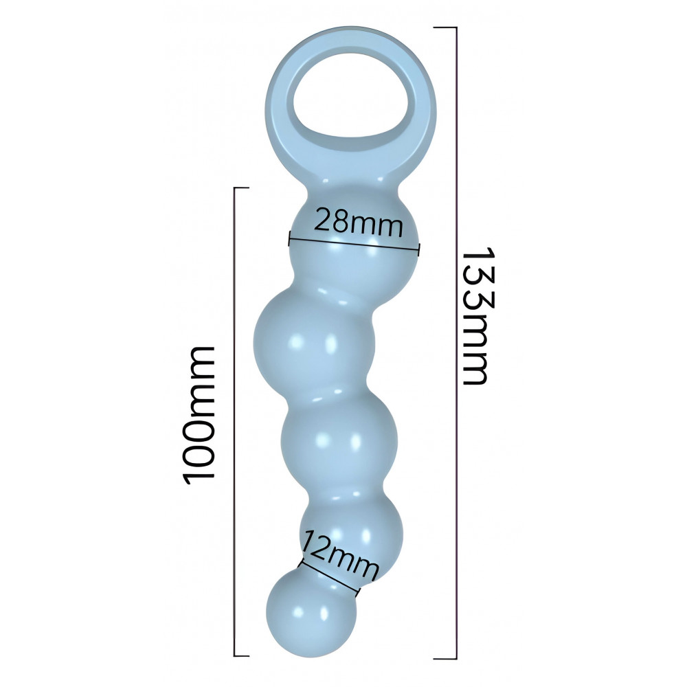 Анальные игрушки без вибрации - Анальные бусы Meleon Anal Beads - AP017 2