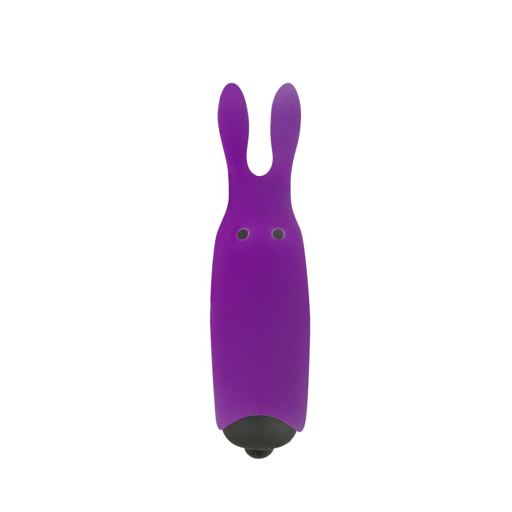 Клиторальный вибратор - Вибропуля Adrien Lastic Pocket Vibe Rabbit Purple со стимулирующими ушками