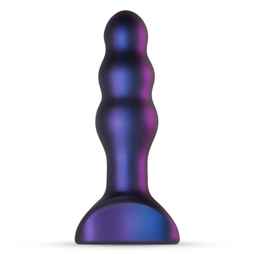 Анальные вибраторы - Анальная пробка с вибрацией Hueman, фиолетовая, 3,7 см