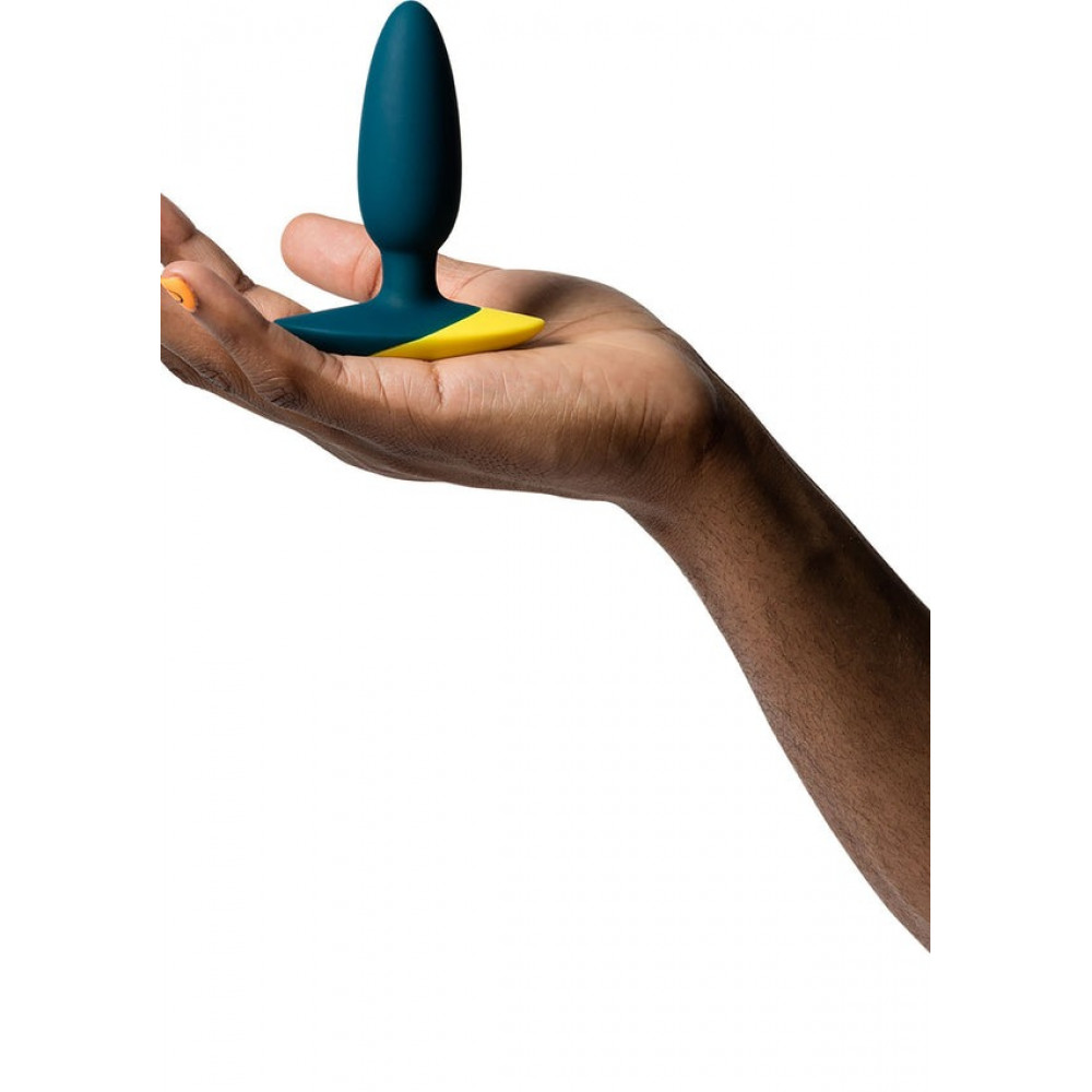 Анальные игрушки с вибрацией - Анальная пробка с вибрацией Romp Bass темно-зеленая 4