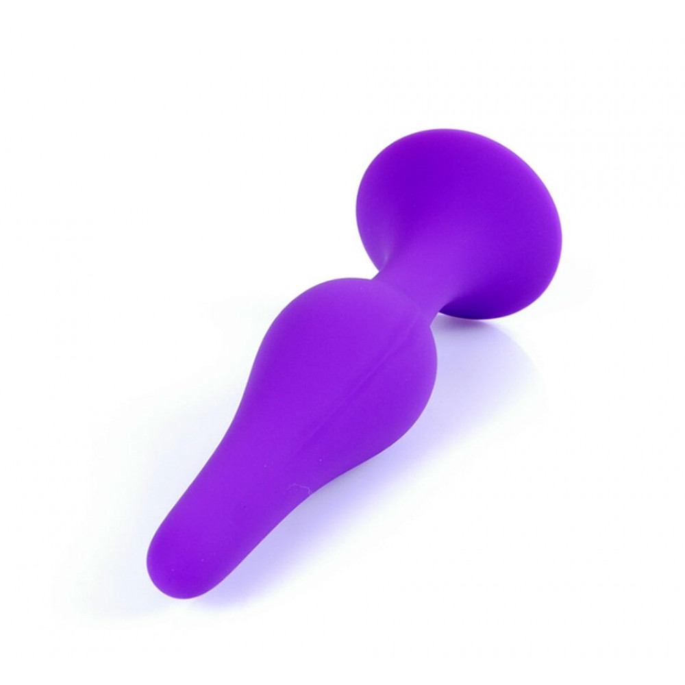 Анальные игрушки - Анальный плаг Silicone Plug Purple - Medium, BS6400089 1