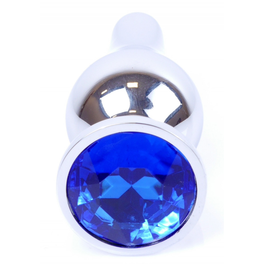 Анальные игрушки - Анальная пробка Boss Series - Jewellery Silver BUTT PLUG Dark Blue, BS6400077 8