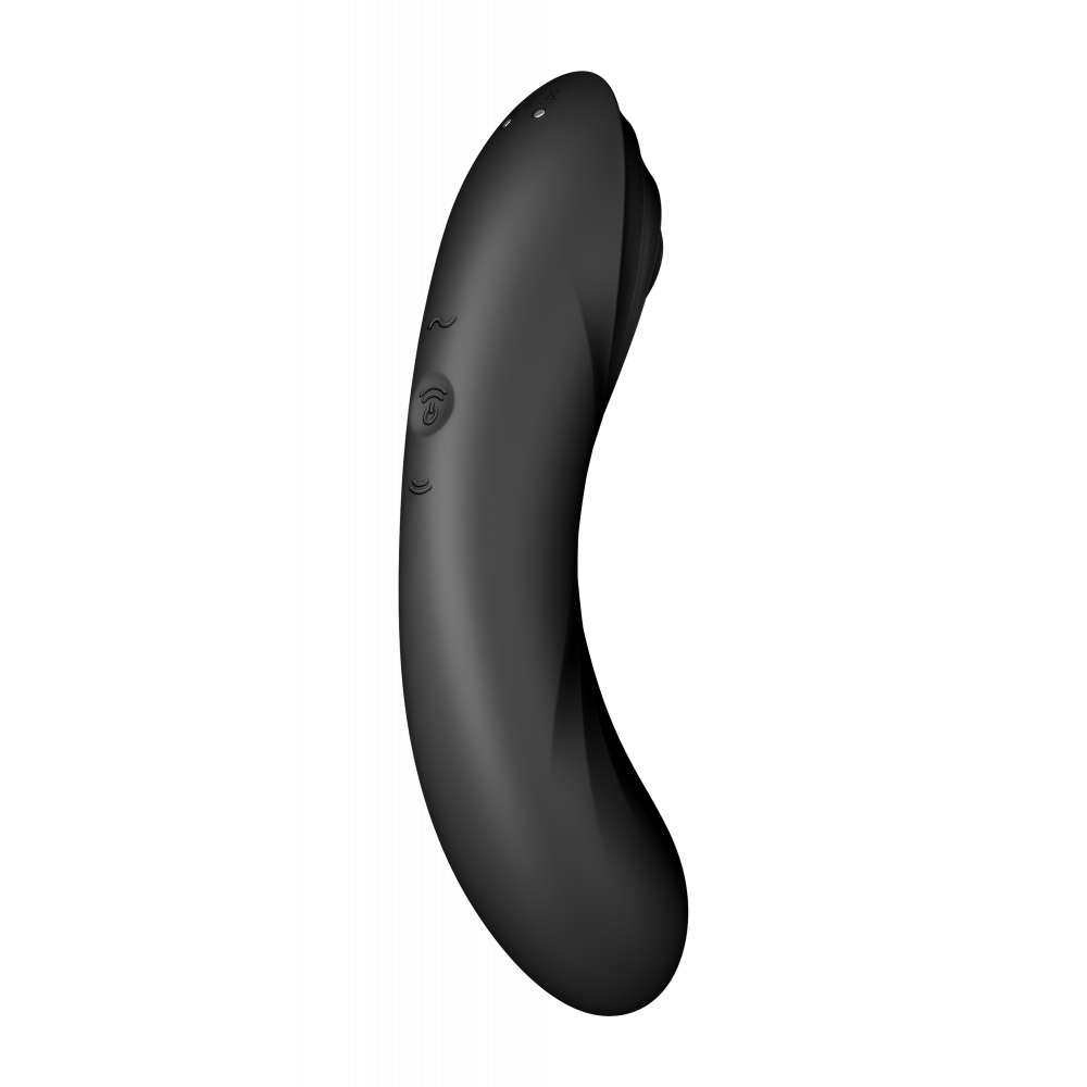 Разное - Двойной вибратор с вакуумной стимуляцией Satisfyer Curvy Trinity 4 черный 2