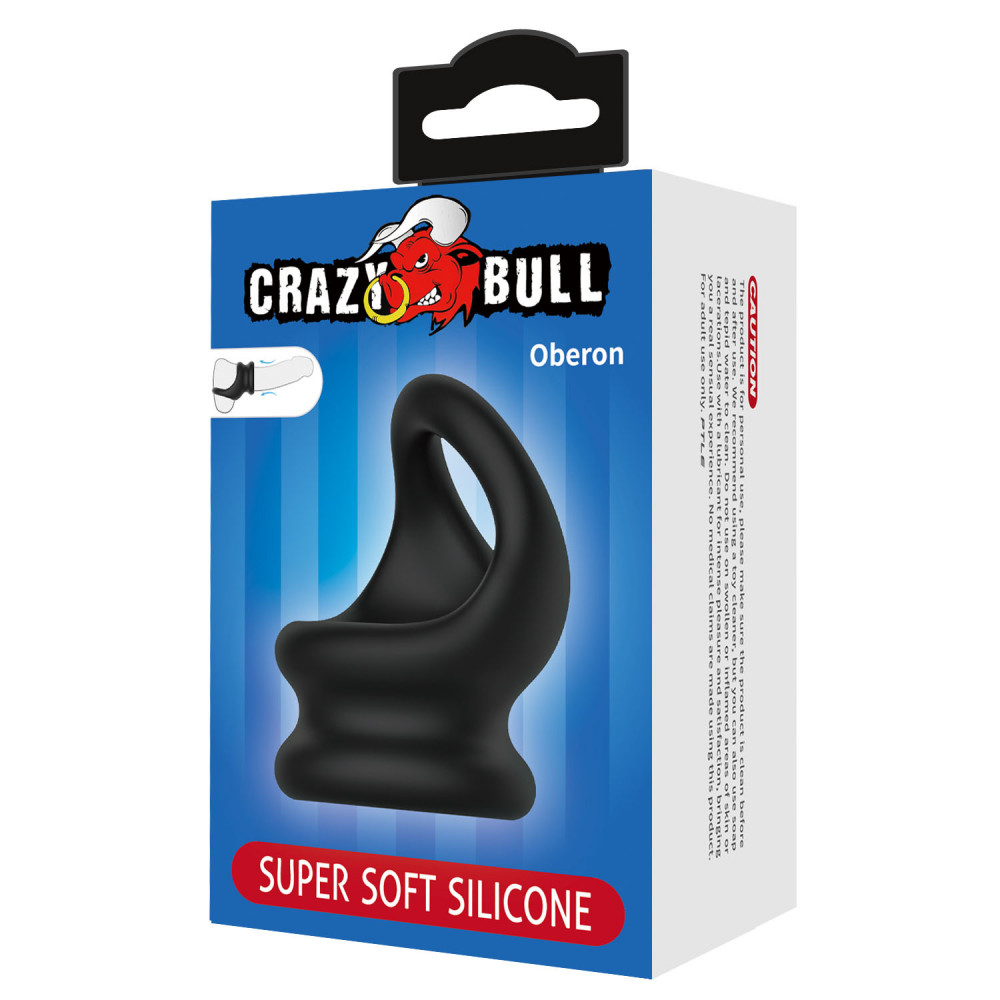  - Ерекційне кільце Crazy Bull - Oberon Silicone Cock Ring, BI-210240 6