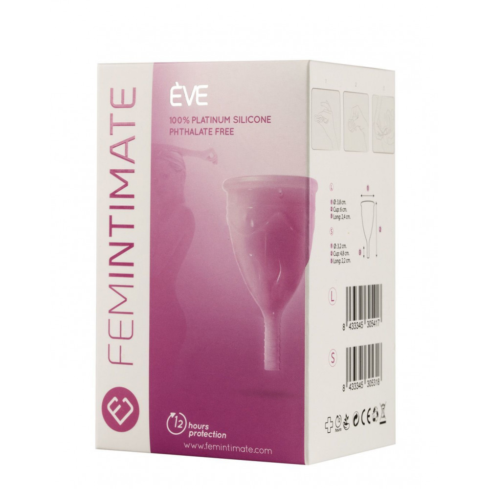 - Менструальная чаша Femintimate Eve Cup размер S, диаметр 3,2см 3