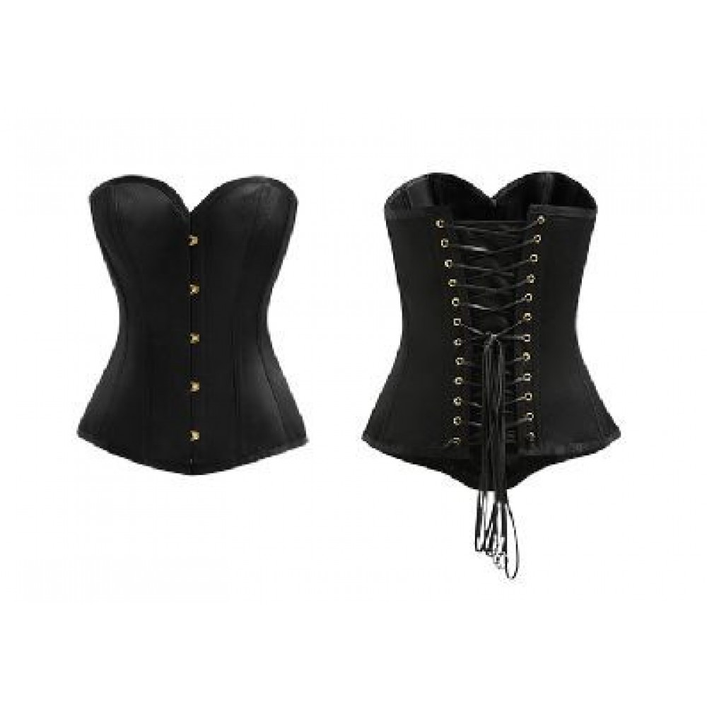 Різне - Корсет еротичний UPKO розмір S, атласний, чорний 5