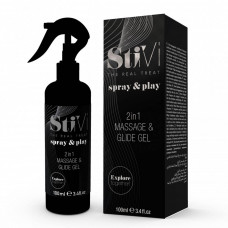 Лубрикант и массажный гель HOT StiVi Spray&Play 2в1, 100 мл