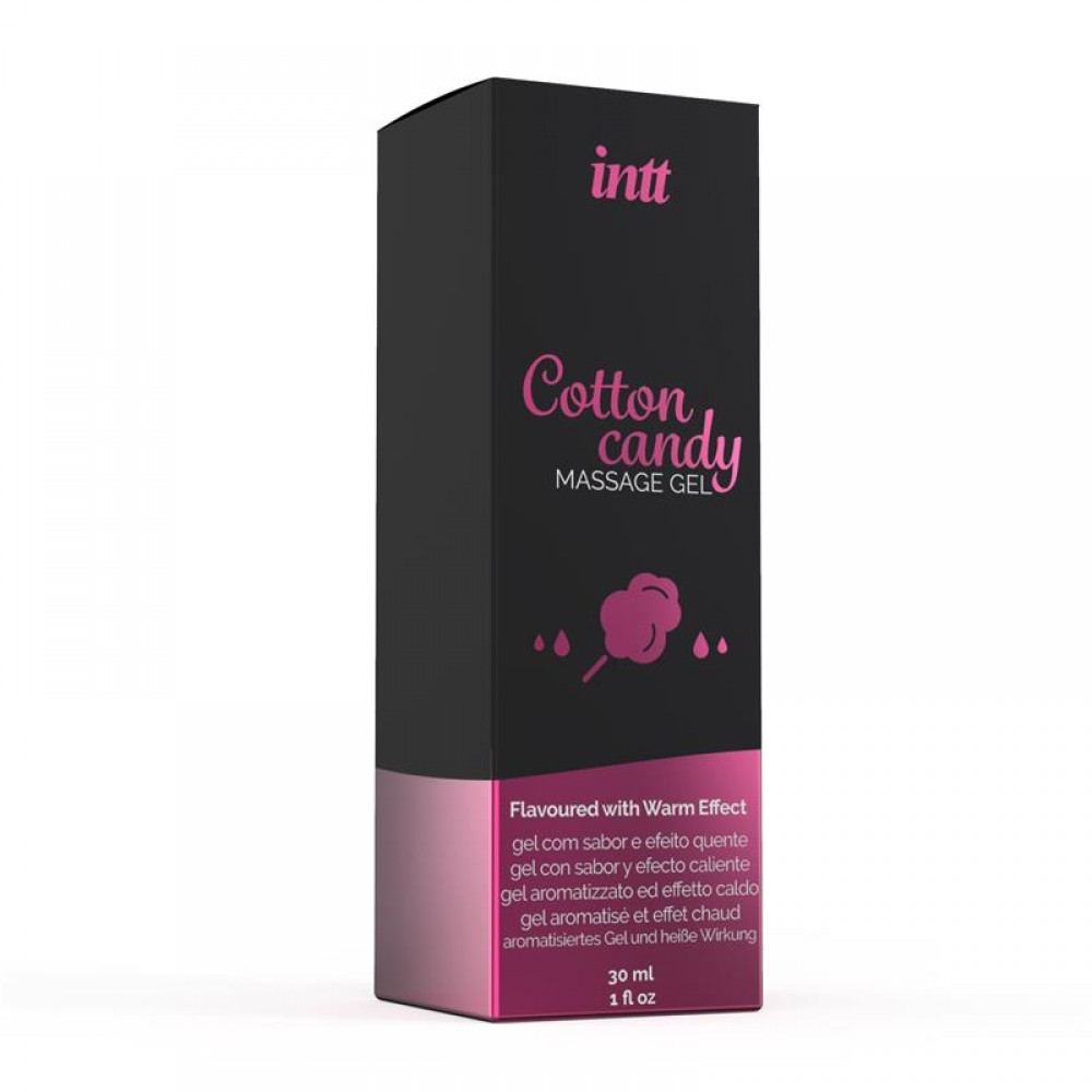  - Съедобный массажный гель для интимных зон Intt Cotton Candy (30 мл) 1