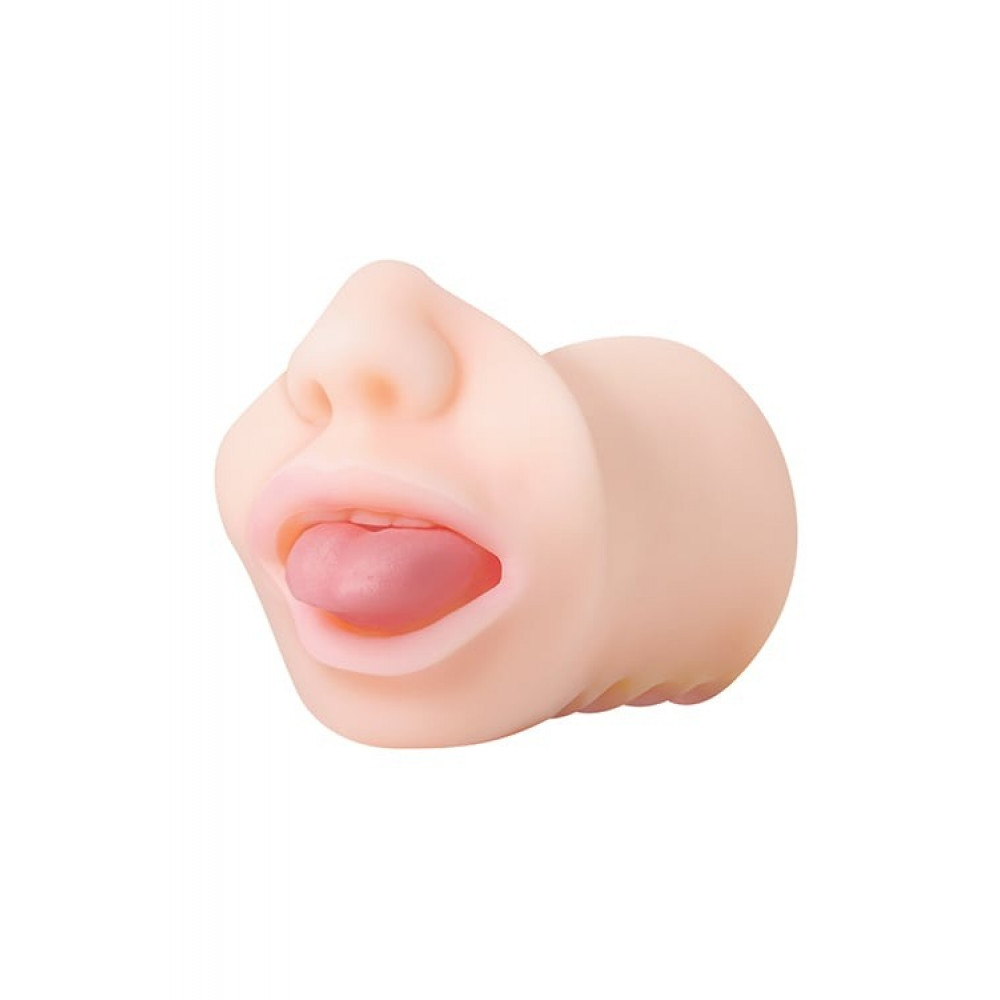 Мастурбаторы без вибрации - Мастурбатор рот Zero Tolerance с языком, 16.5 см