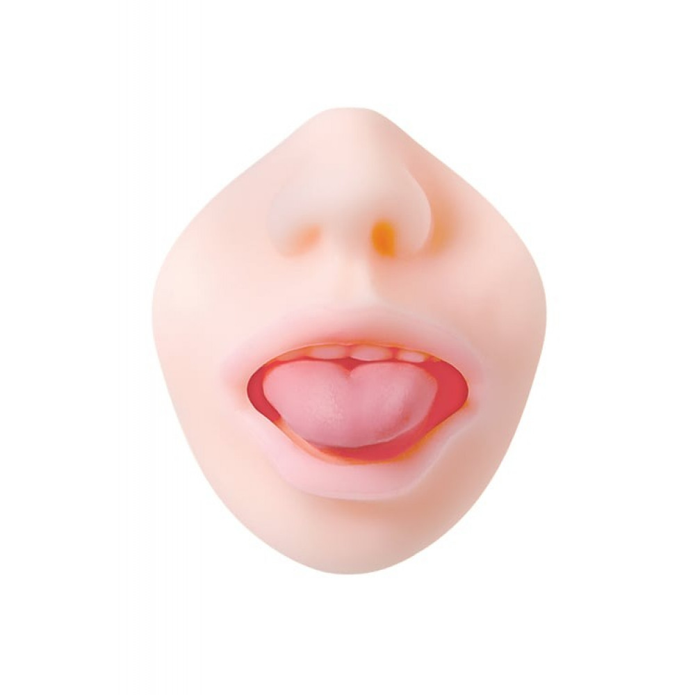 Мастурбаторы без вибрации - Мастурбатор рот Zero Tolerance с языком, 16.5 см 4