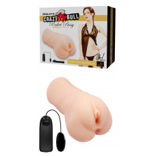 Мастурбатор с вибрацией CRAZY BULL - Realistic Pocket Pussy, BM-009227Z