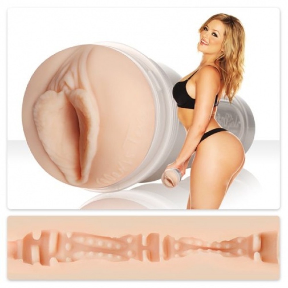 Секс игрушки - Мастурбатор вагина в колбе, киберкожа Fleshlight Girls Alexis Texas Outlaw, бежевый