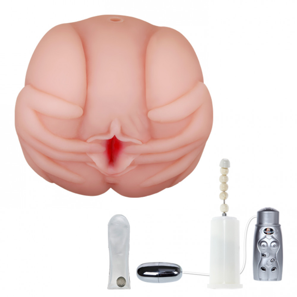 Мастурбаторы вагины - Мастурбатор вагина и анус с вибрацией, ротацией, подогревом и звуковым сопровождением BAILE - French Lady, BM-009022X 11