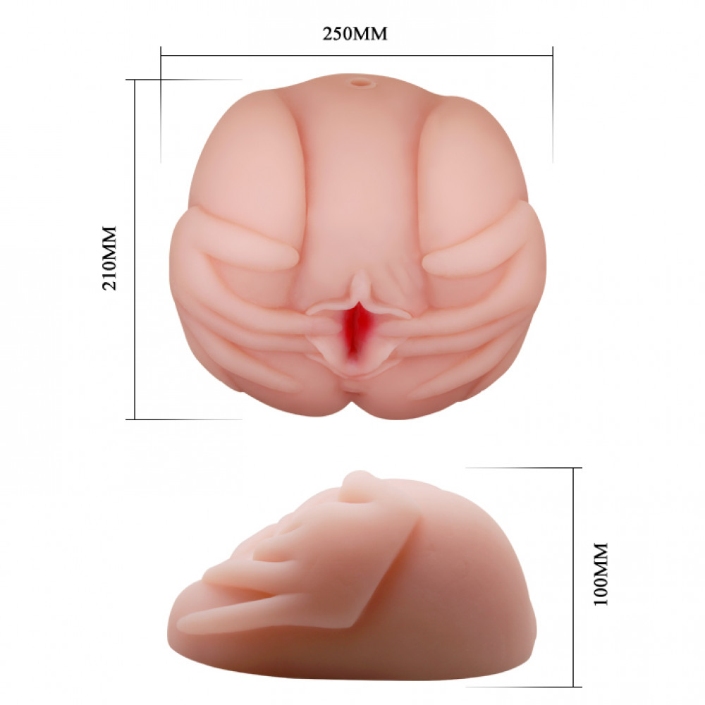 Мастурбаторы вагины - Мастурбатор вагина и анус с вибрацией, ротацией, подогревом и звуковым сопровождением BAILE - French Lady, BM-009022X 4